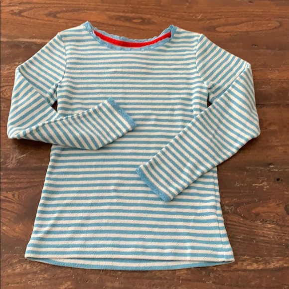 Mini Boden Other - Mini Boden Pointelle Long Sleeve Shirt